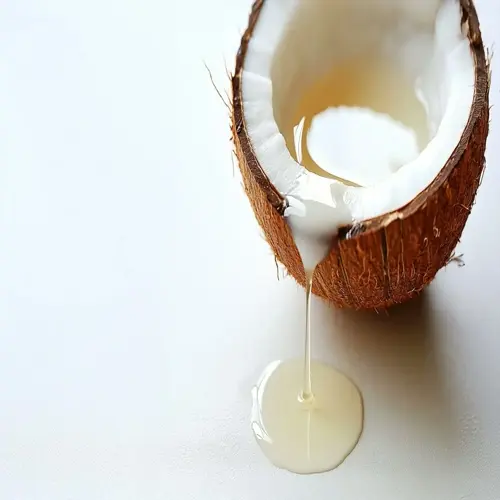 close-up of fresh coconut with dripping coconut water highlighting coconut water benefits
