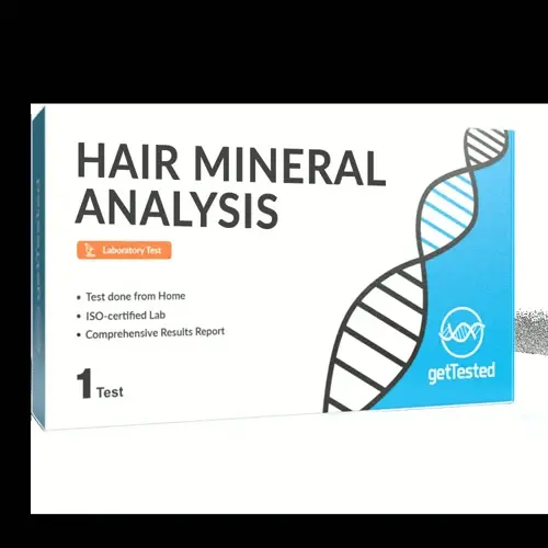 gettested hair mineral analysis lab test kit box for home sample collection (iso-certified lab, comprehensive report)