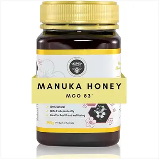 honey australia manuka honey jar with mgo 83+ certification (500g, product of australia) - australian manuka jar