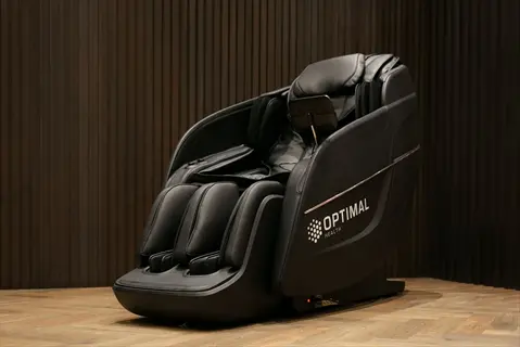 optimal health professional massage chair with multiple massage nodes in a modern interior